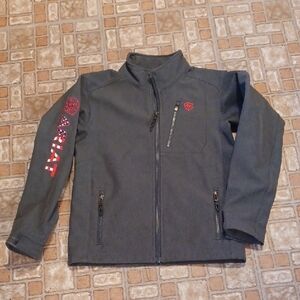 Ariat Men's Charcoal Performance Jacket with Red Accents
